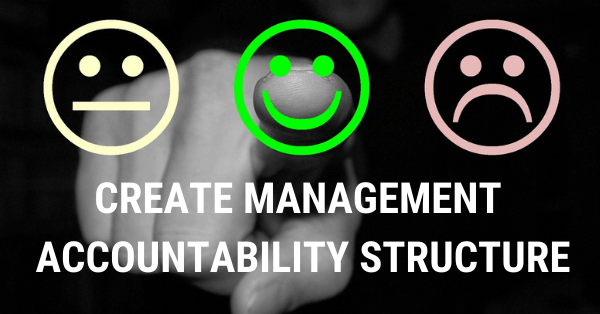 3. Create Management Accountability Structure